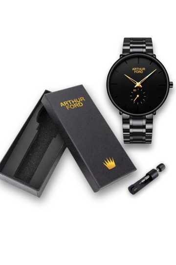 Arthur Ford Black Watch - Premium Men's Timepiece