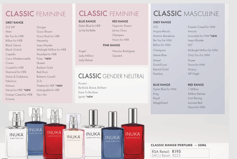 INUKA Classic Range Perfume - 30mL