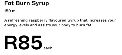 Fat Burn Syrup